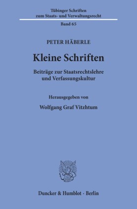 Kleine Schriften.