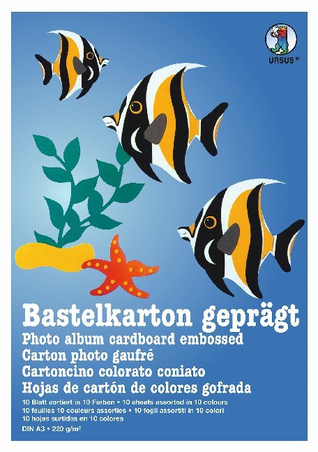 Bastelkartonblock geprägt, DIN A3 main product photo