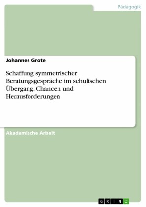 Schaffung symmetrischer Beratungsgespräche im schulischen Übergang. Chancen und Herausforderungen