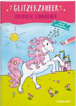 Glitzerzauber Malbuch - Einhörner