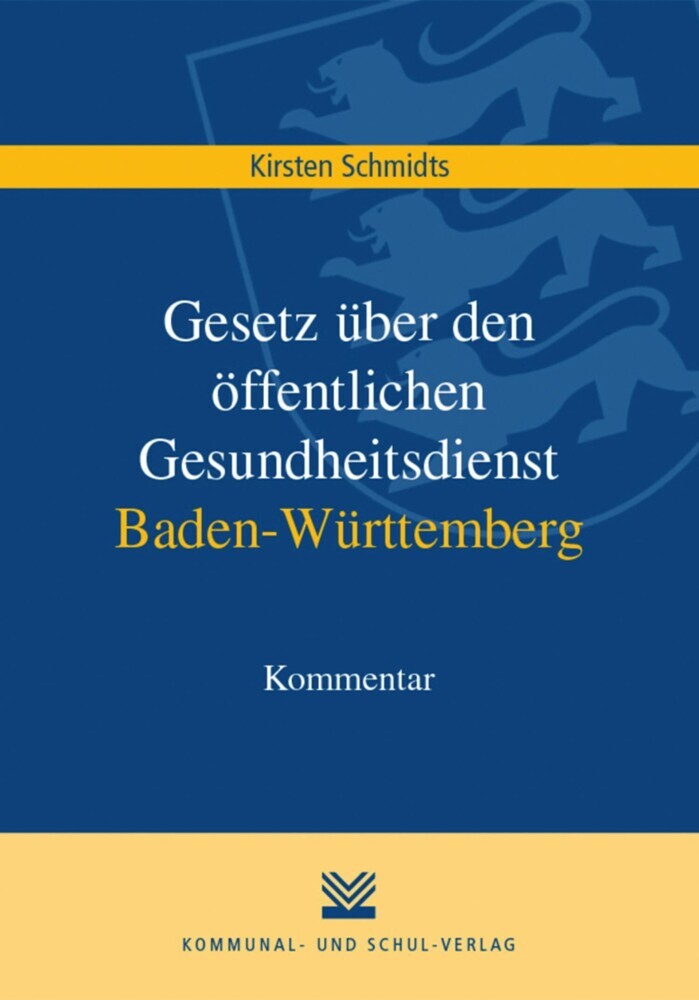 Gesetz über den öffentlichen Gesundheitsdienst Baden-Württemberg main product photo