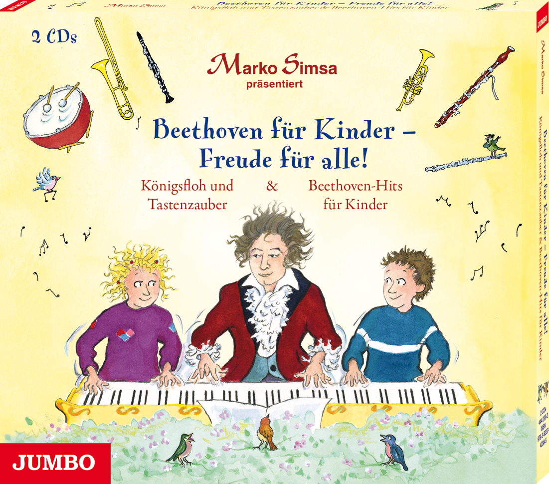 Beethoven für Kinder - Freude für alle! Königsfloh und Tastenzauber und Beethoven-Hits für Kinder, 2 Audio-CD main product photo