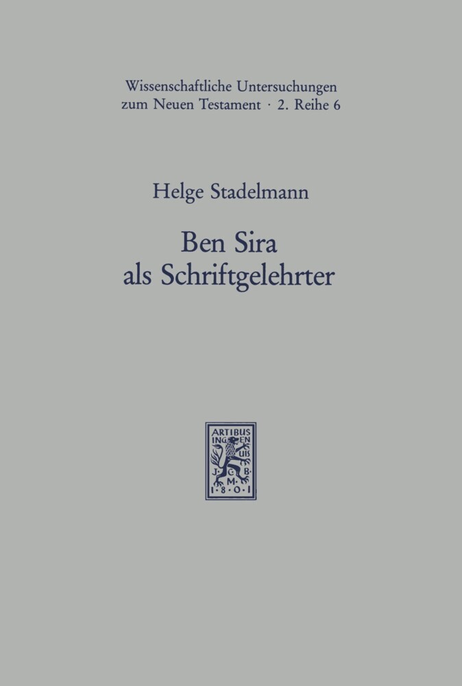 Ben Sira als Schriftgelehrter main product photo