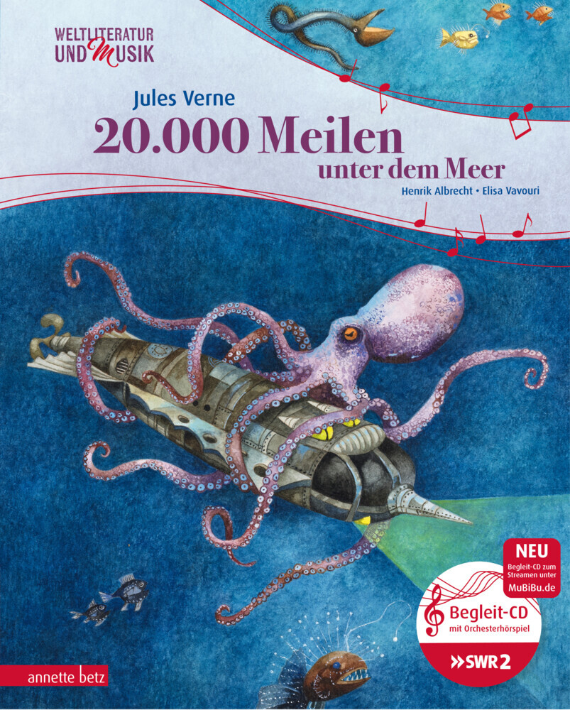 20.000 Meilen unter dem Meer (Weltliteratur und Musik mit CD und zum Streamen, Bd.) main product photo