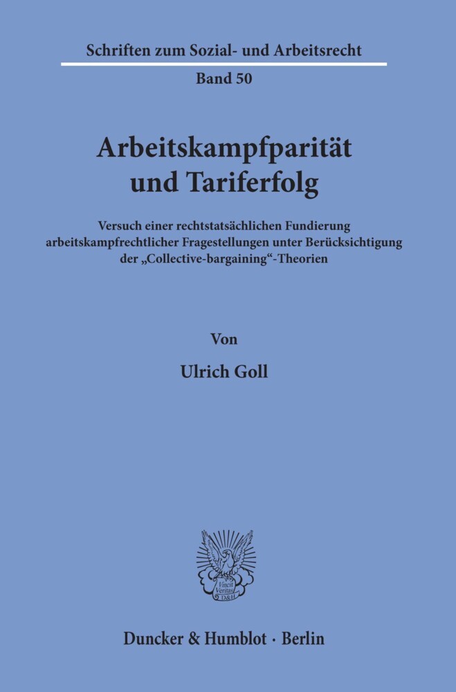Arbeitskampfparität und Tariferfolg. main product photo