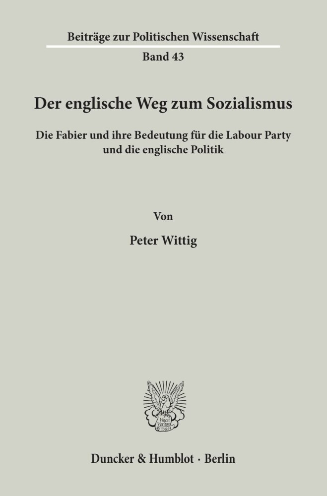 Der englische Weg zum Sozialismus. main product photo