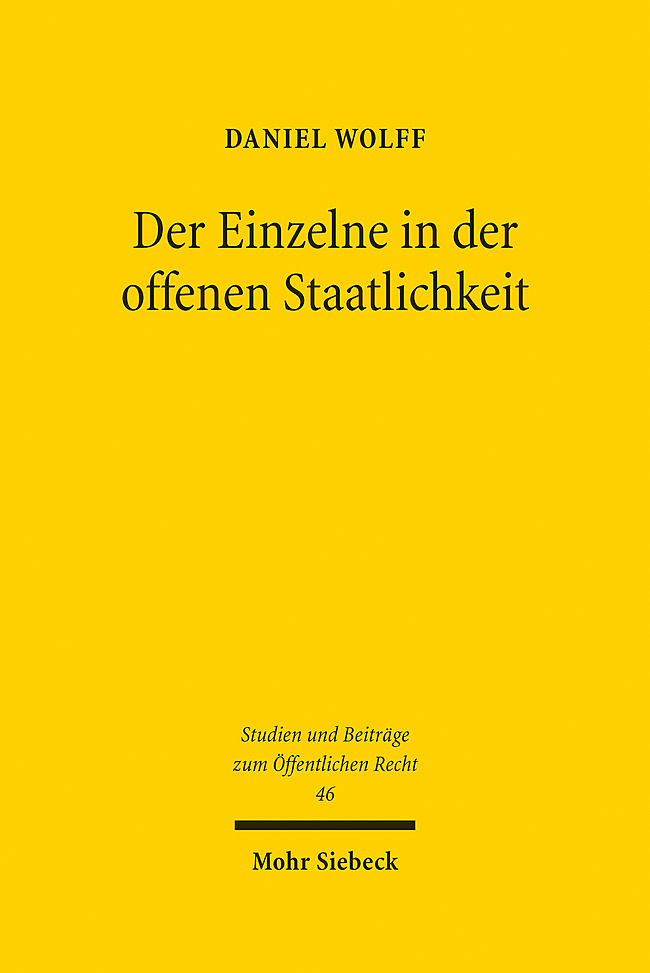 Der Einzelne in der offenen Staatlichkeit main product photo