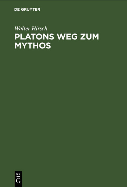 Platons Weg zum Mythos main product photo