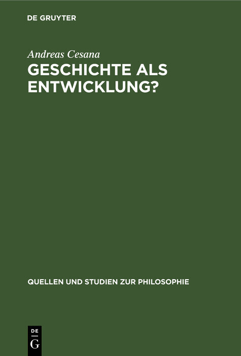 Geschichte als Entwicklung? main product photo