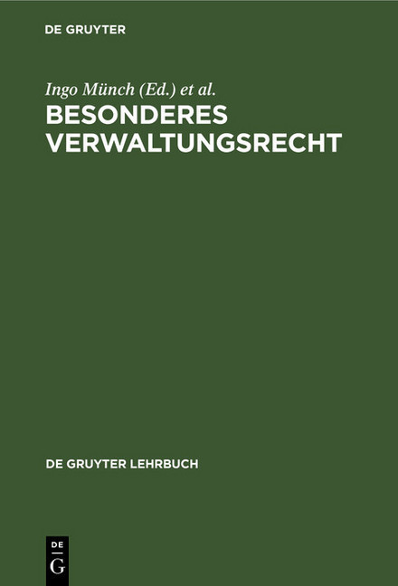 Besonderes Verwaltungsrecht main product photo