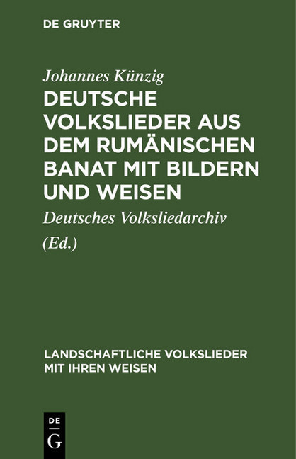Deutsche Volkslieder aus dem rumänischen Banat mit Bildern und Weisen main product photo