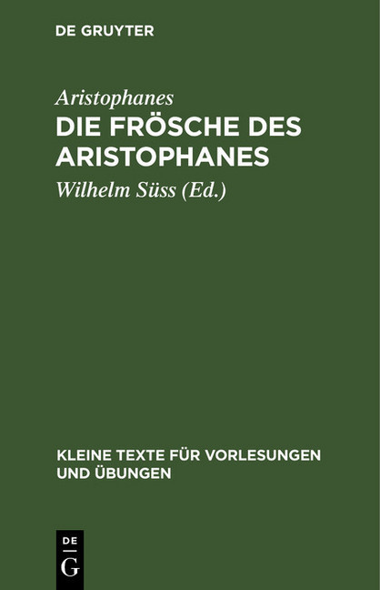 Die Frösche des Aristophanes main product photo