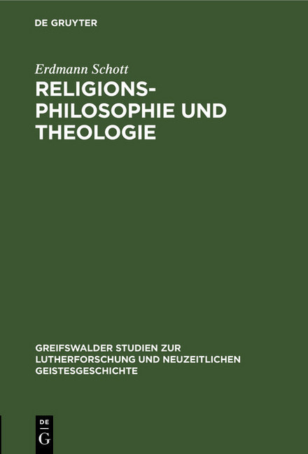 Religionsphilosophie und Theologie main product photo