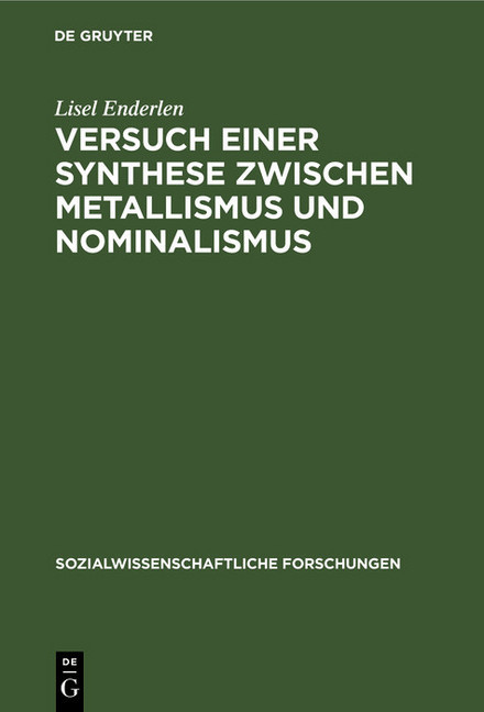 Versuch einer Synthese zwischen Metallismus und Nominalismus main product photo