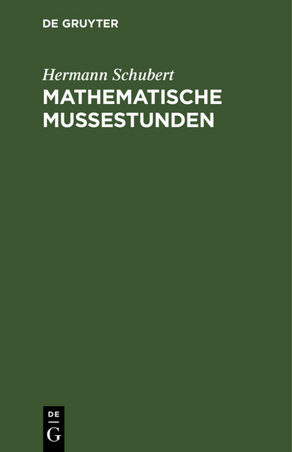Mathematische Mußestunden main product photo