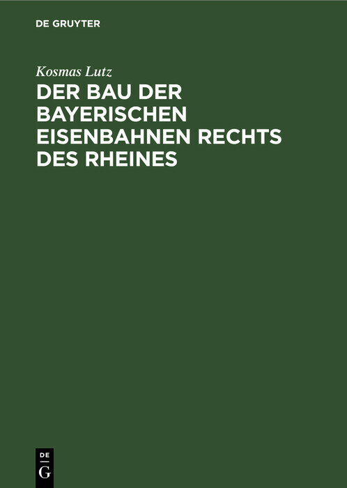 Der Bau der bayerischen Eisenbahnen rechts des Rheines main product photo