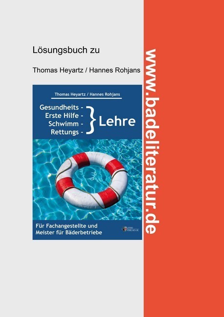 Gesundheits-, Erste Hilfe-, Schwimm- und Rettungslehre Lösungsbuch main product photo