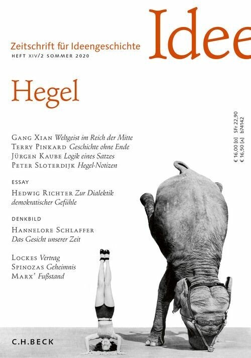 Zeitschrift für Ideengeschichte Heft XIV/2 Sommer 2020 main product photo