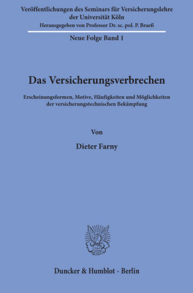 Das Versicherungsverbrechen.