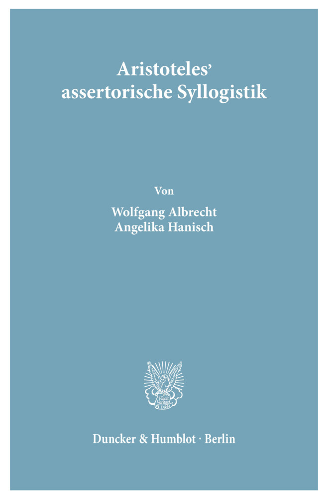 Aristoteles' assertorische Syllogistik. main product photo