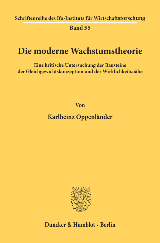 Die moderne Wachstumstheorie. main product photo