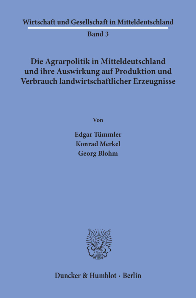 Die Agrarpolitik in Mitteldeutschland main product photo