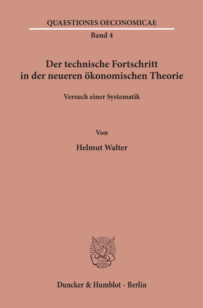 Der technische Fortschritt in der neueren ökonomischen Theorie. main product photo