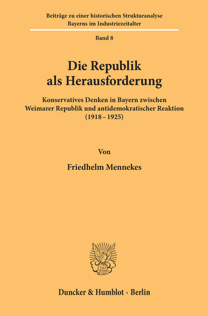 Die Republik als Herausforderung. main product photo
