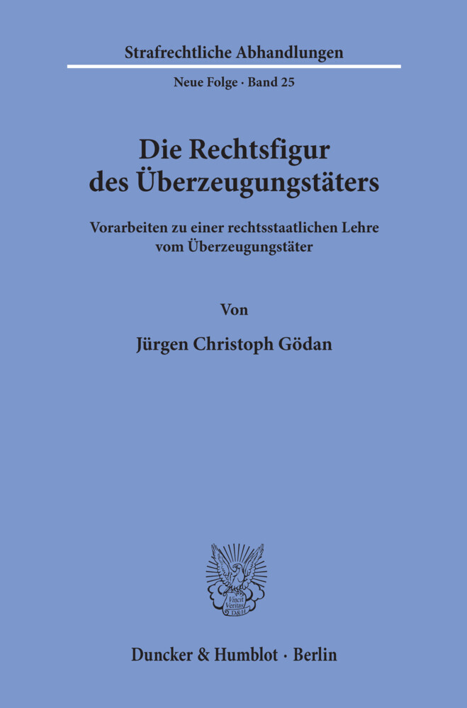 Die Rechtsfigur des Überzeugungstäters. main product photo