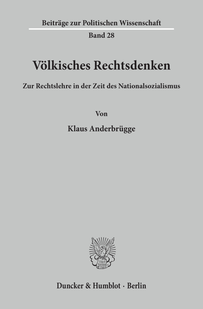 Völkisches Rechtsdenken. main product photo