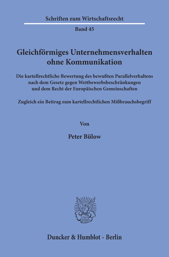 Gleichförmiges Unternehmensverhalten ohne Kommunikation. main product photo