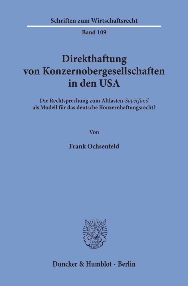 Direkthaftung von Konzernobergesellschaften in den USA. main product photo