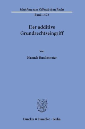 Der additive Grundrechtseingriff.