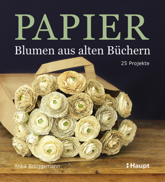Papier - Blumen aus alten Büchern