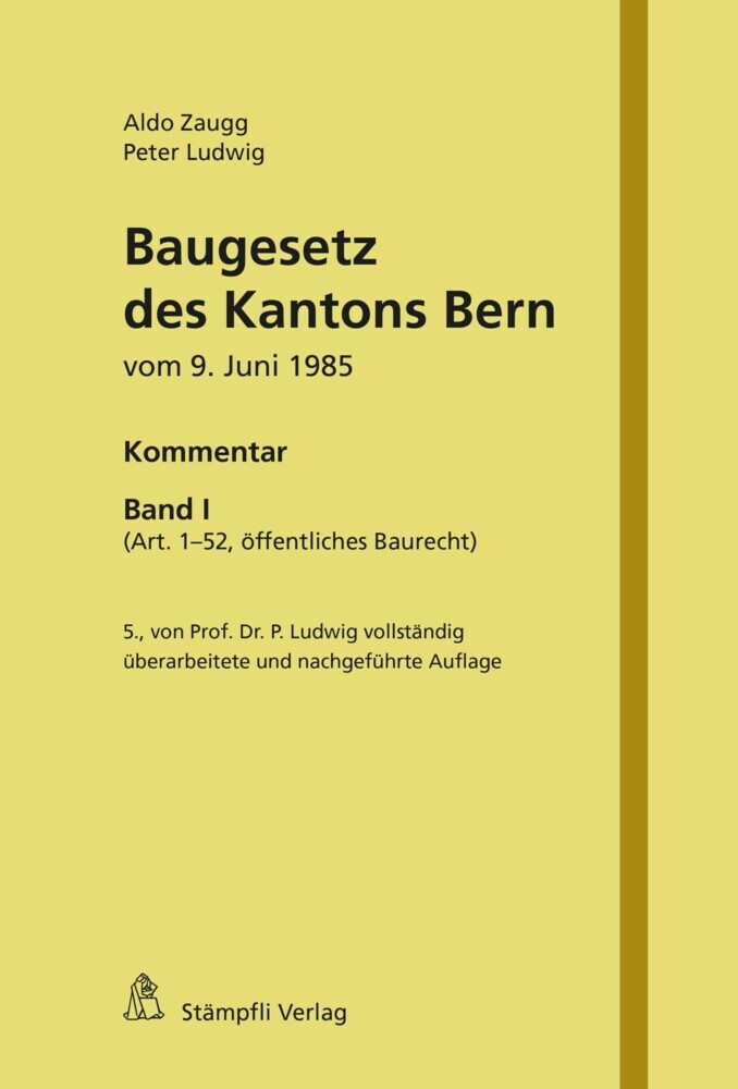 Baugesetz des Kantons Bern vom 9. Juni 1985 main product photo