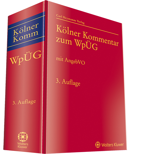 Kölner Kommentar zum WpÜG main product photo