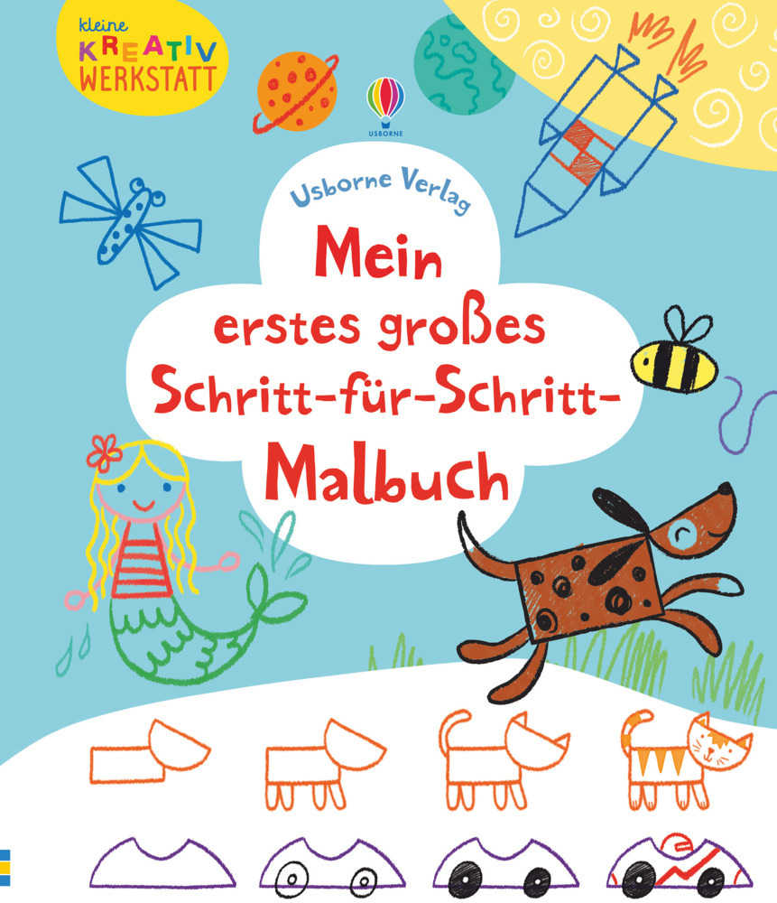 Kleine Kreativ-Werkstatt - Mein erstes großes Schritt-für-Schritt-Malbuch main product photo