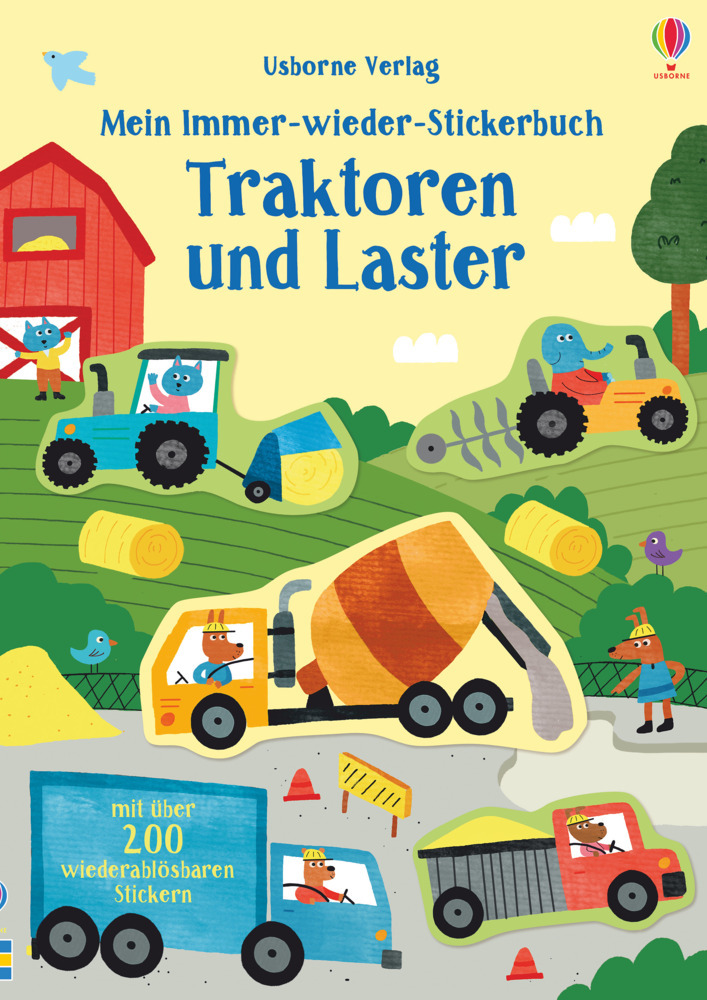 Mein Immer-wieder-Stickerbuch: Traktoren und Laster main product photo
