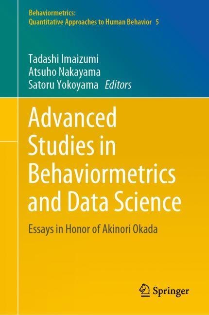Advanced Studies in Behaviormetrics and Data Science main product photo