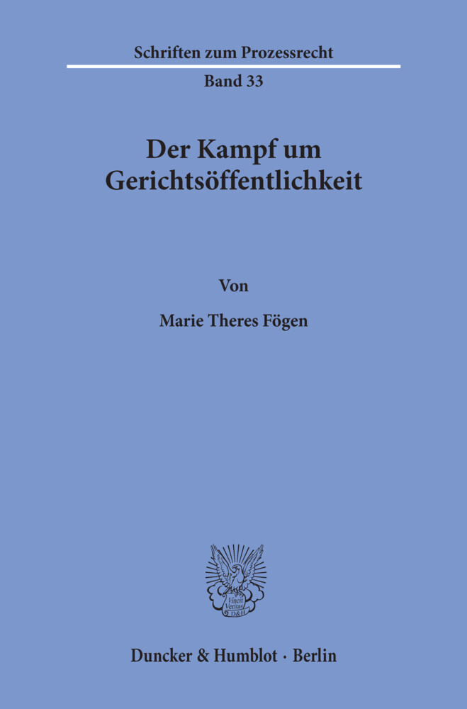 Der Kampf um Gerichtsöffentlichkeit. main product photo