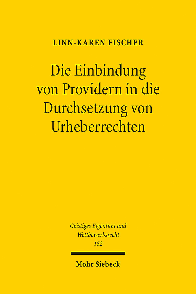 Die Einbindung von Providern in die Durchsetzung von Urheberrechten main product photo