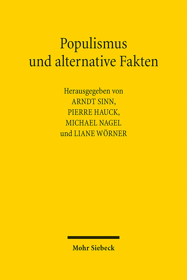 Populismus und alternative Fakten main product photo