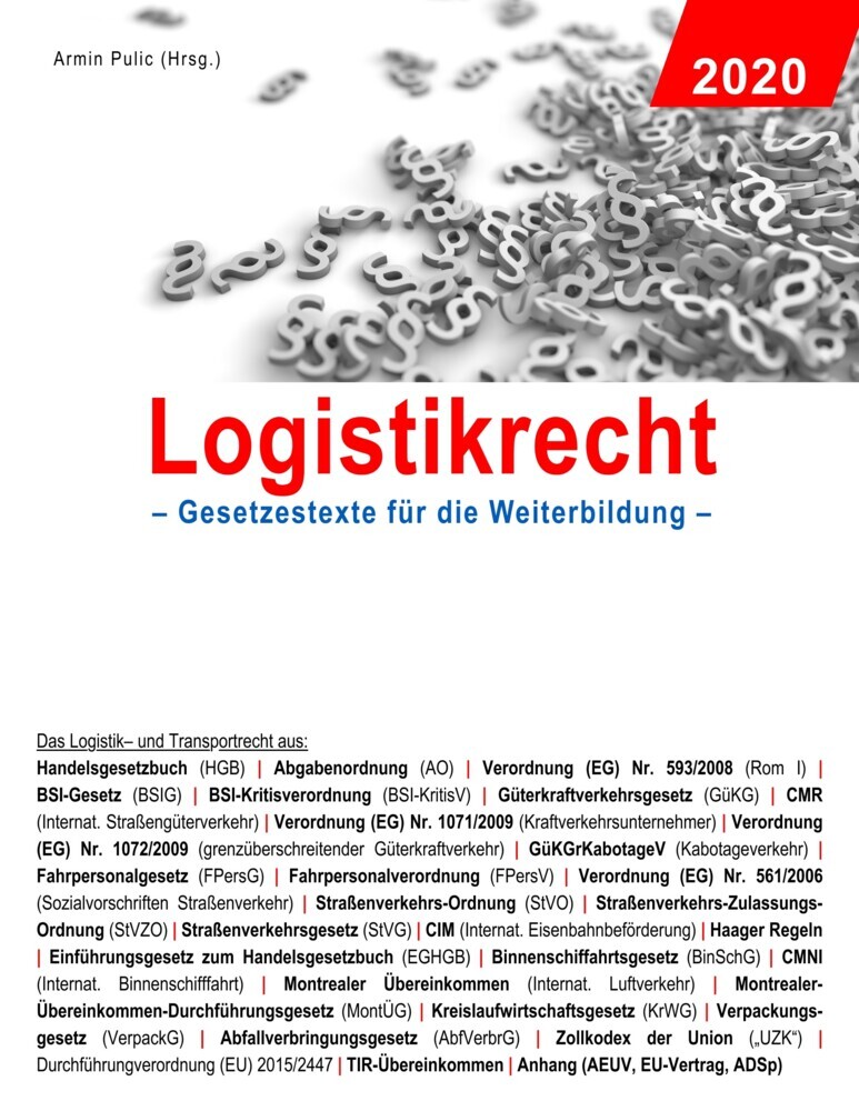 Logistikrecht 2020 main product photo