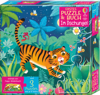 Erstes Puzzle & Buch: Im Dschungel
