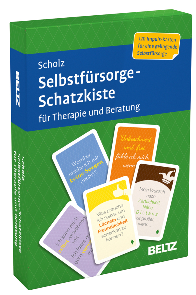 Selbstfürsorge-Schatzkiste für Therapie und Beratung, 120 Karten main product photo