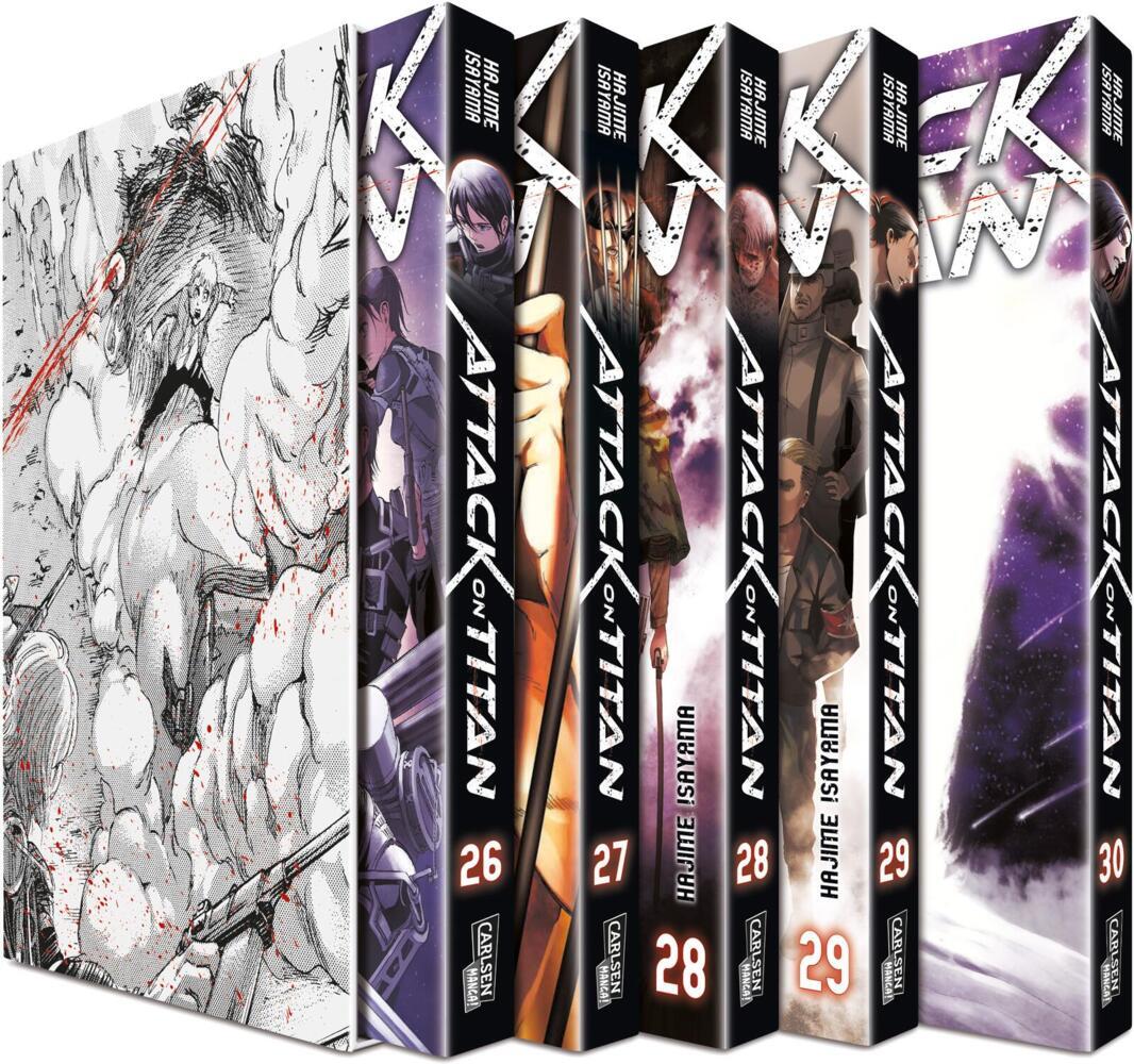 Attack on Titan, Bände 26-30 im Sammelschuber mit Extra main product photo
