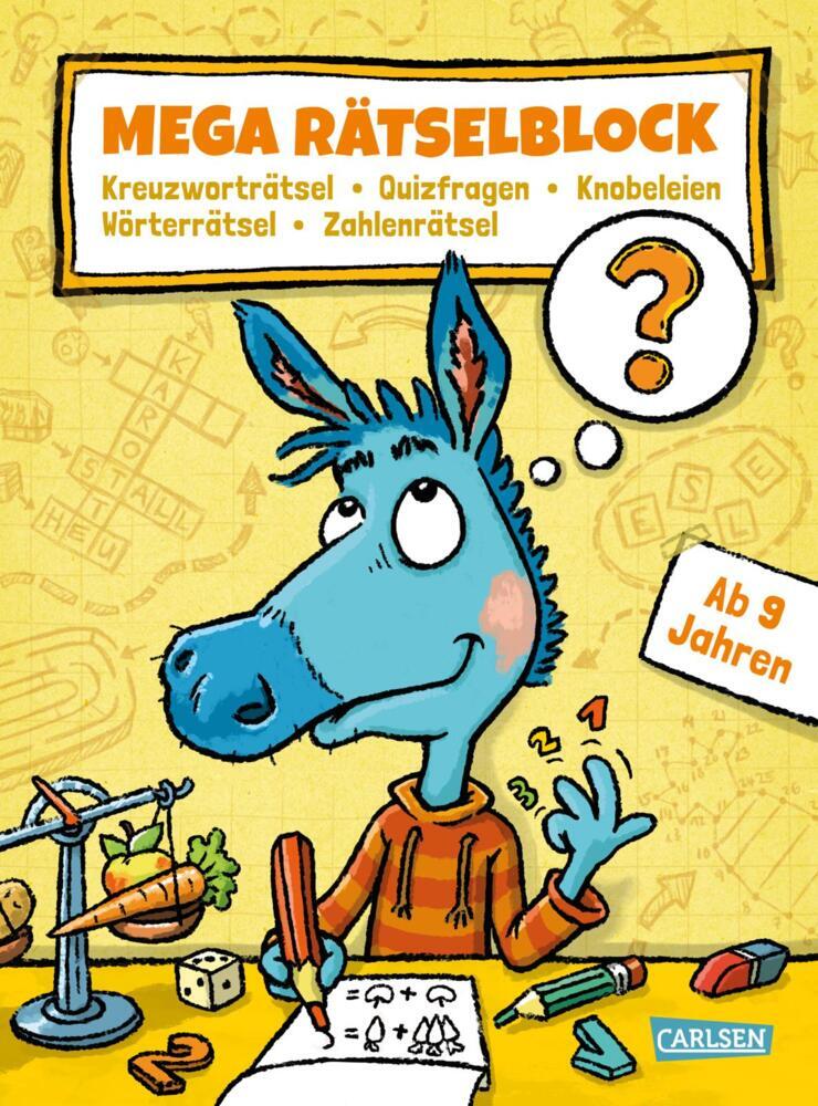 Mega Rätselblock - Kreuzworträtsel, Quizfragen, Knobeleien, Wörterrätsel, Zahlenrätsel main product photo