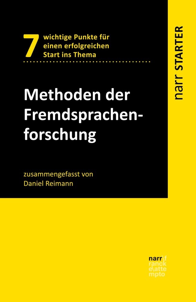 Methoden der Fremdsprachenforschung main product photo