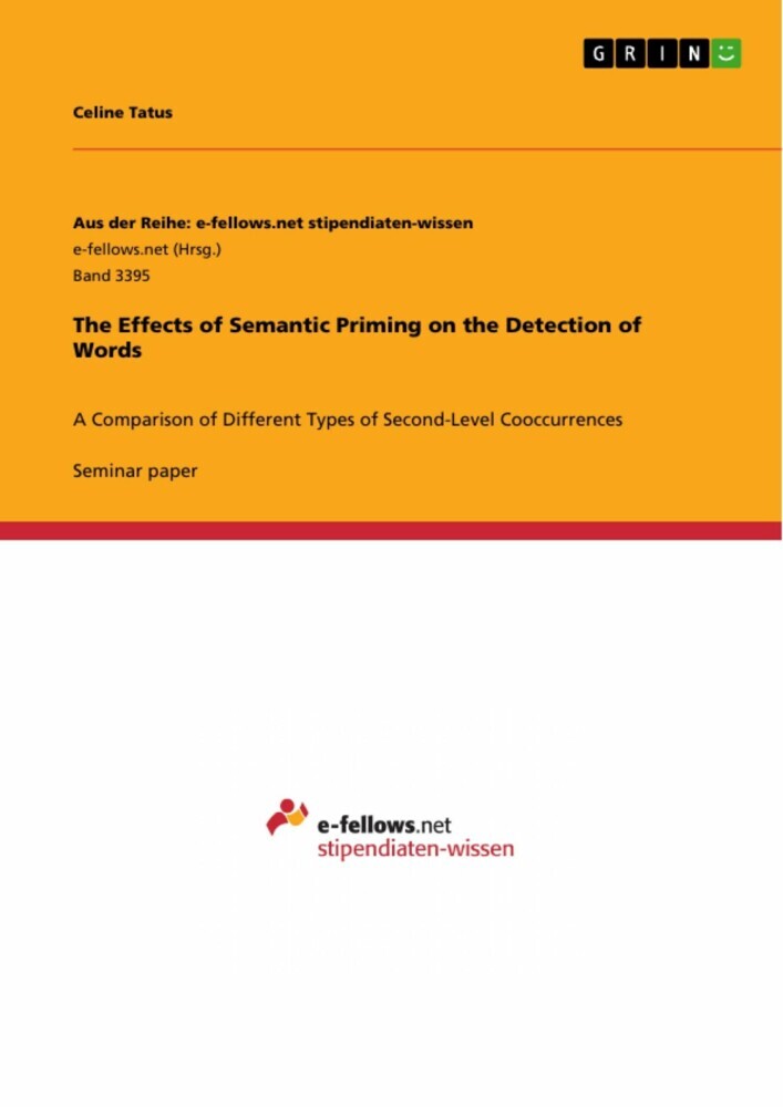 The Effects of Semantic Priming on the Detection of Words main product photo
