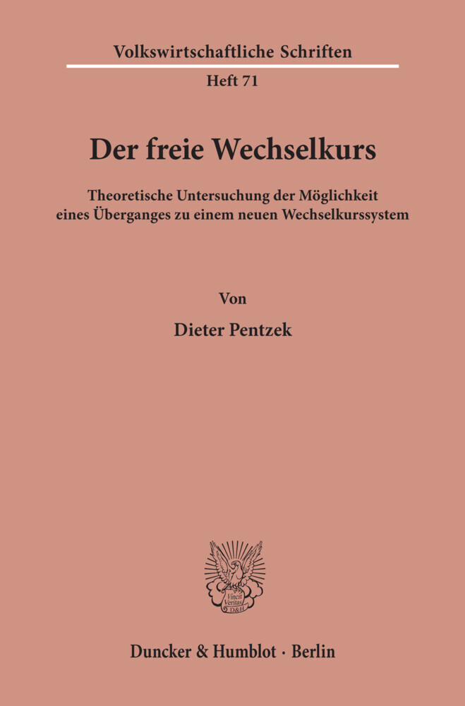Der freie Wechselkurs. main product photo
